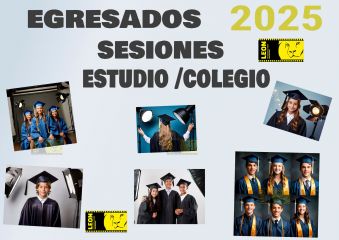 ¡Egresados 2025!  Sesiones fotográficas