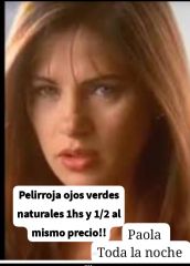 Hoy toda la noche Lujan azul y Paola