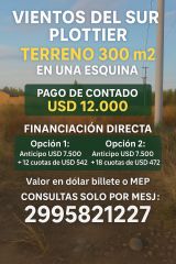 Terreno en esquina 300 m² – Vientos del Sur, Plottier – Financiación directa