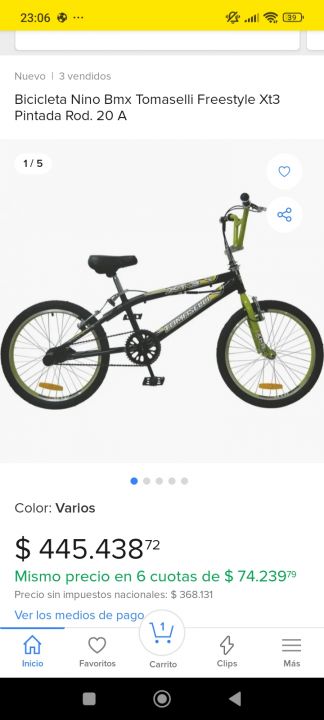 Vendo bicicleta rodado 20