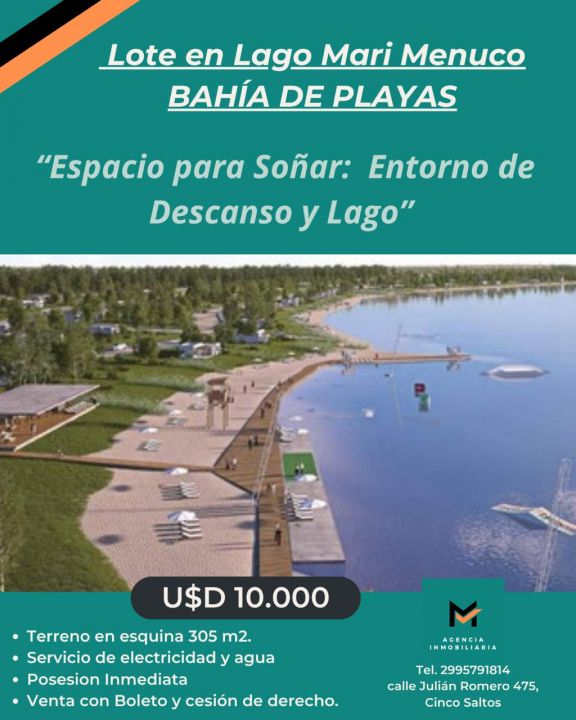 LIQUIDO TERRENO EN LAGO MARIMENUCO