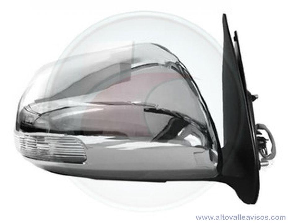 Espejo Toyota Hilux SRV derecho (acompa&ntilde;ante) cromado c/giro