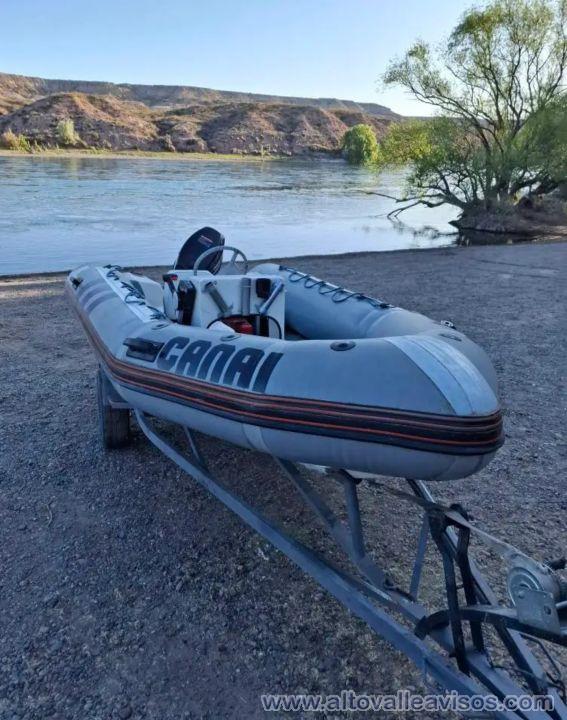 Vendo semirrigido 4,50 40hp 2 tiempos